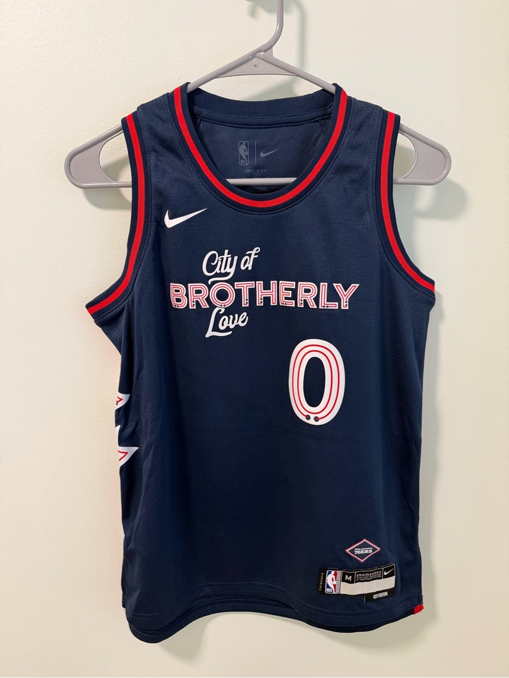 Nike Navy Basketball Jersey with Red and White Trim